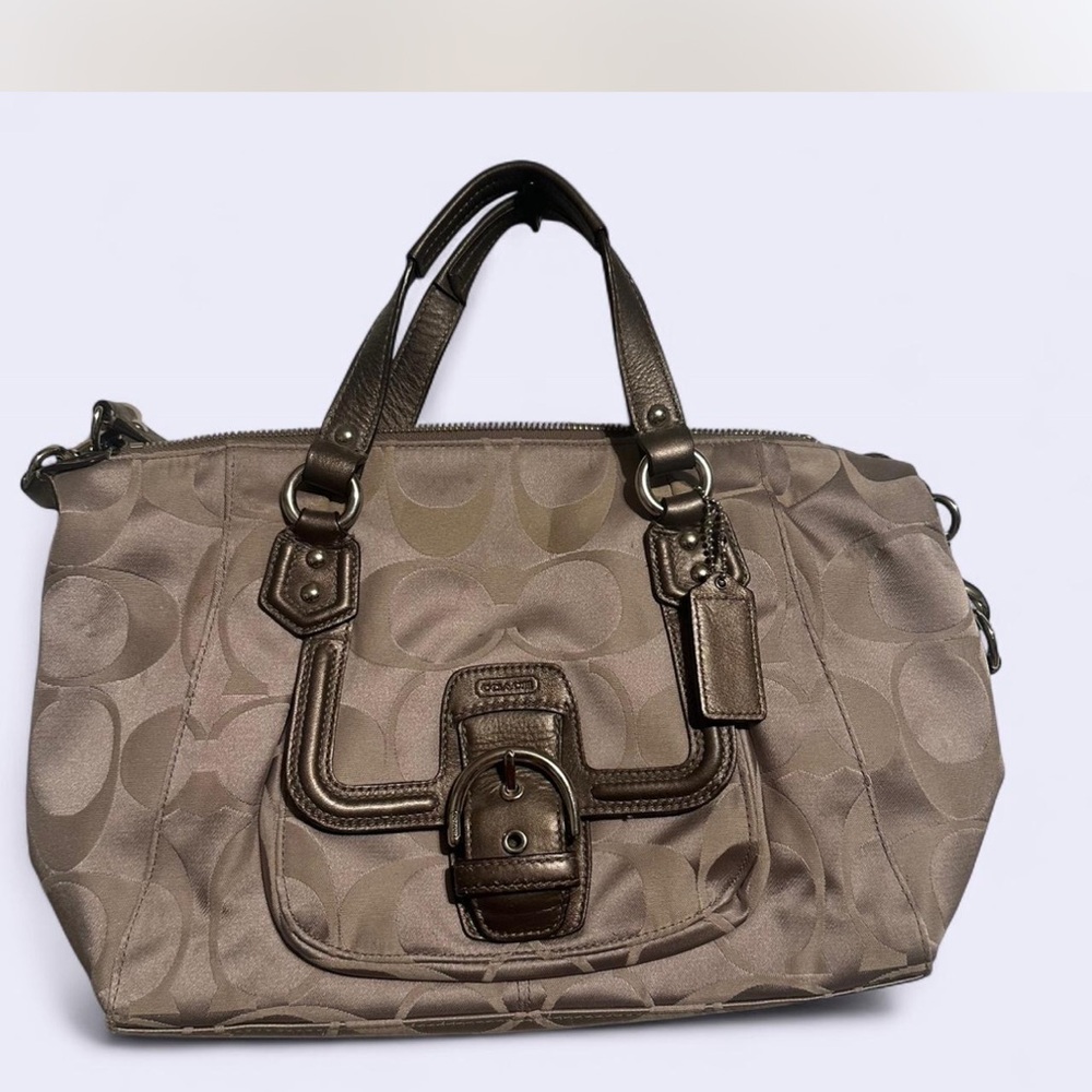 Coach Signature Grey Handbag